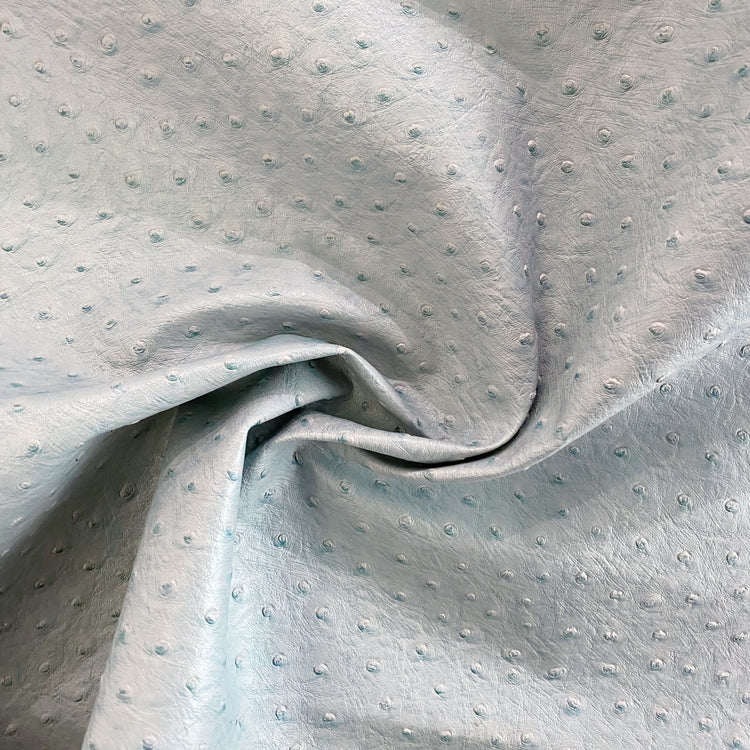 Faux Ostrich Leather - Powder Blue