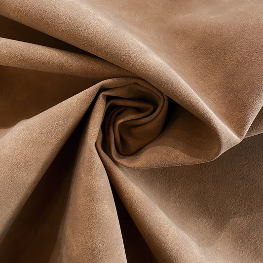 Faux Suede Leather - Coated Knit - Sienna
