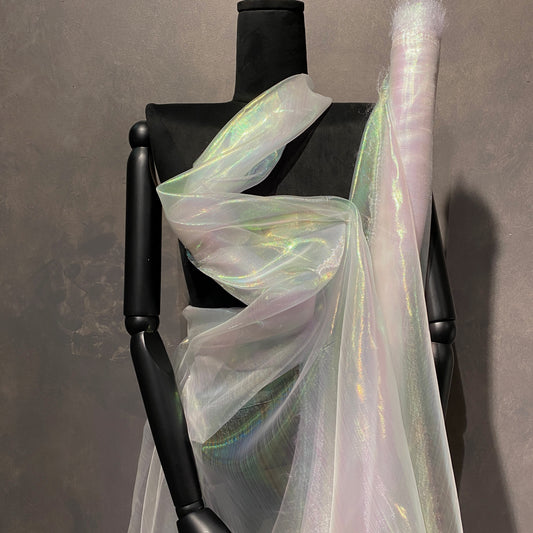 Holographic Organza - Lavender Blush