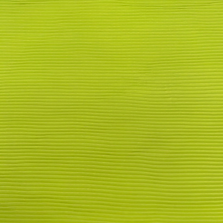 Accordion-Pleated Taffeta - Green Yellow