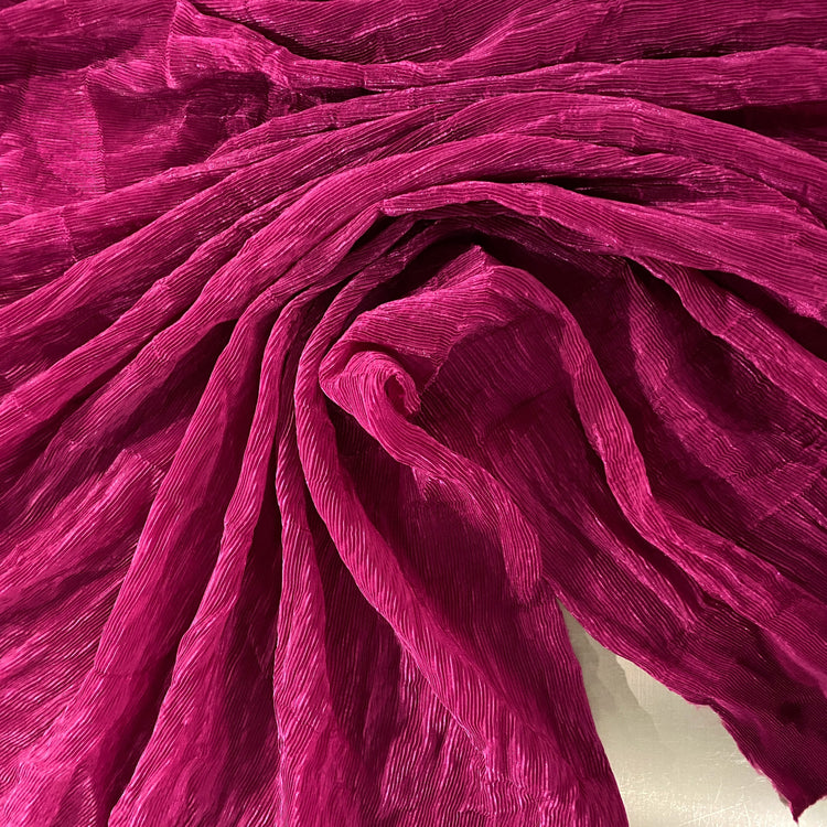 Plisse Shot Organza - Pink