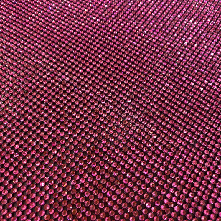 Rhinestone Glomesh - Pink / Purple