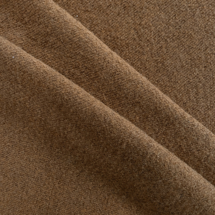 Micro Sequin Wool Bouclé - Caramel