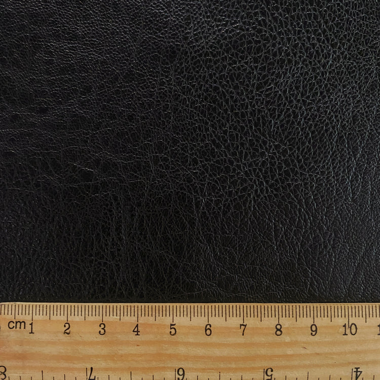 Pebble Grain Faux Leather - Black