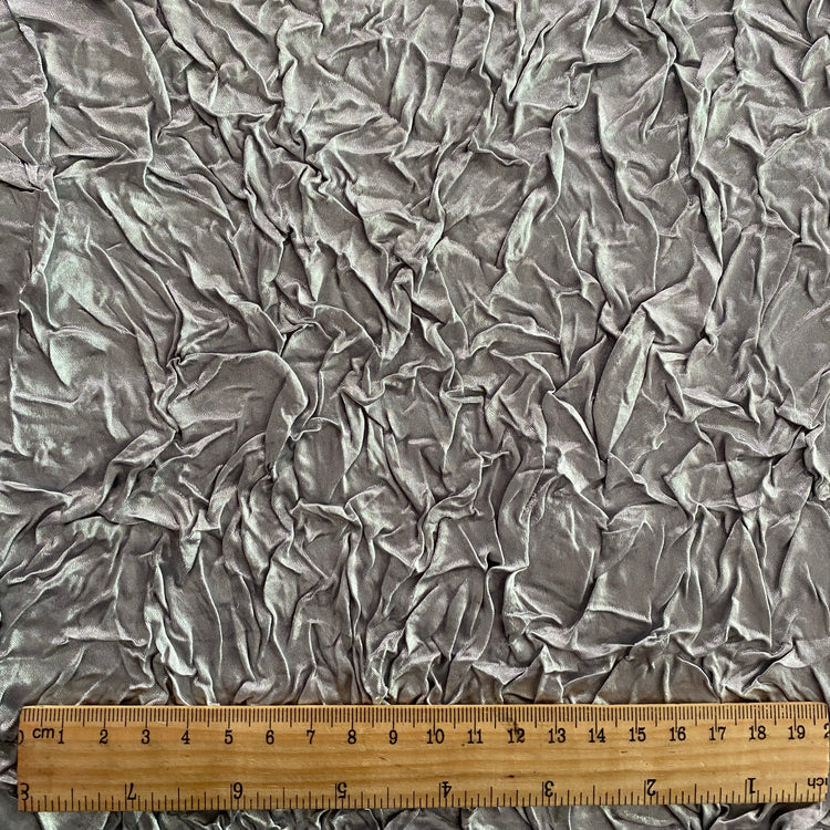 Crushed Satin - Bonded - Light Silver