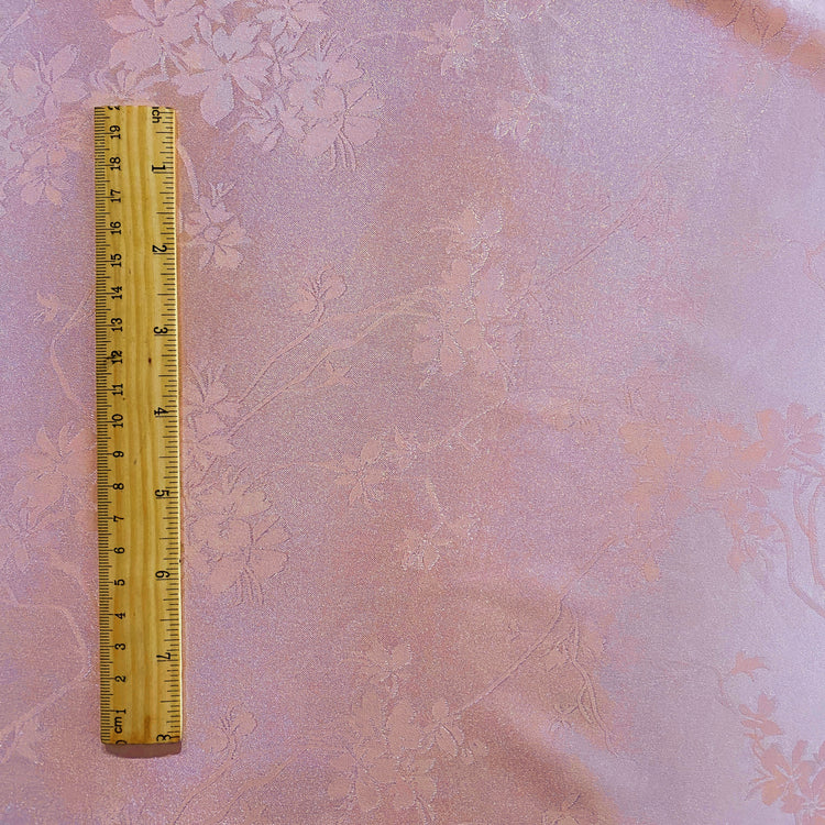 Satin Orchid Damask - Papaya Whip