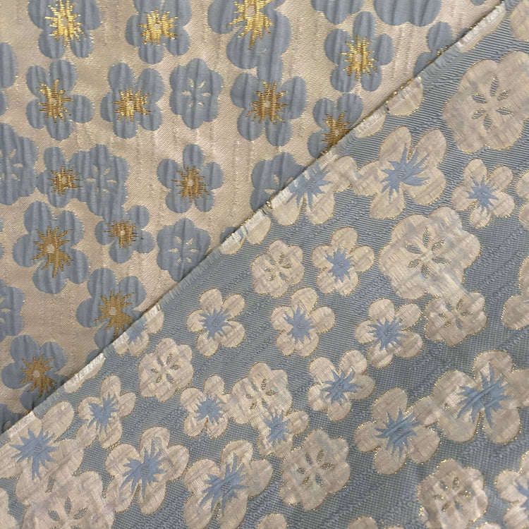 Wrinkle Daisy Brocade - Powder Blue