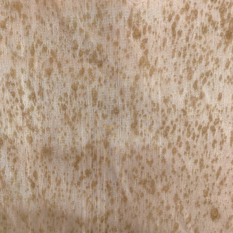 Speckle Stained Shimmer Organza - Antique White / Tan