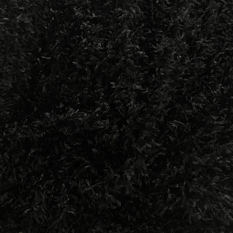 Faux Ostrich Feather Fur- Black