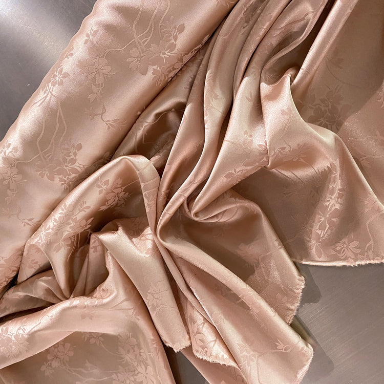 Satin Orchid Damask - Misty Rose