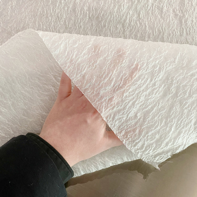 Cloqué Organza - White