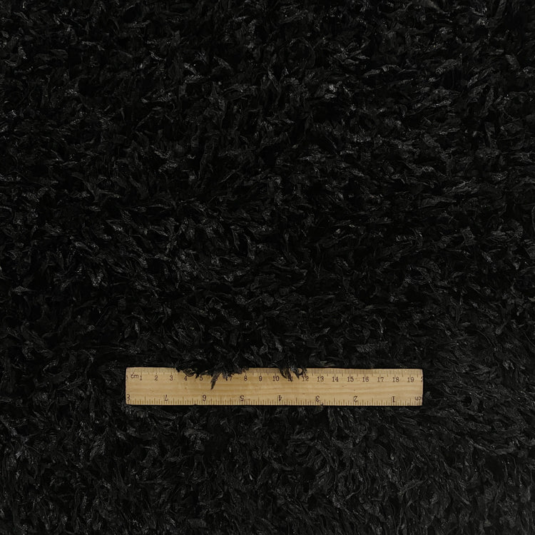 Faux Ostrich Feather Fur- Black