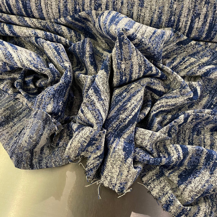Arctic Wash Tapestry Jacquard - Navy / Cornflower / White