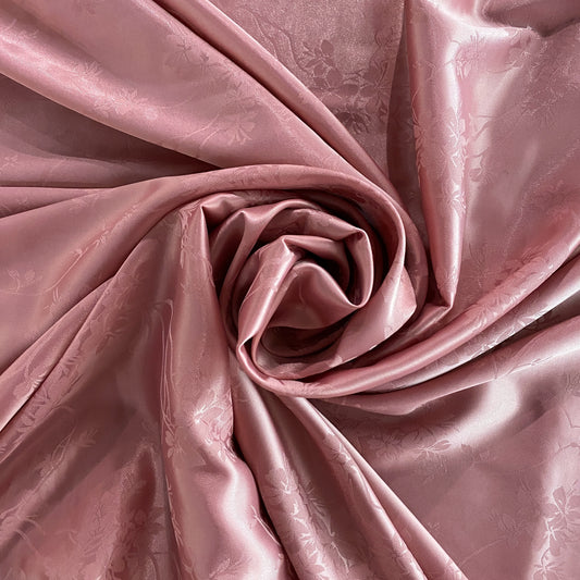 Satin Orchid Damask   Pale Coral
