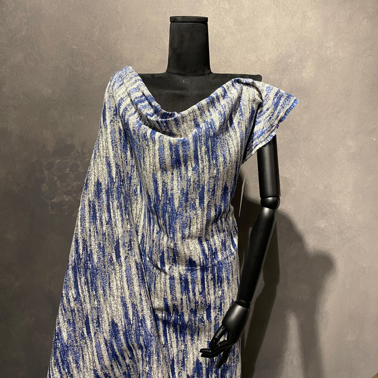 Arctic Wash Tapestry Jacquard - Navy / Cornflower / White