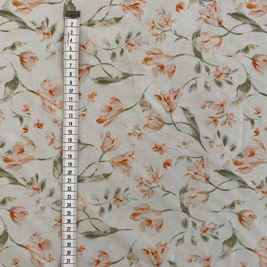 Snap Dragon Cotton Lawn - Delicate Apricot