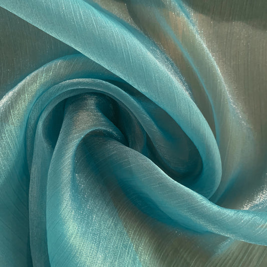 Shimmer Yoryu Chiffon - Medium Turquoise