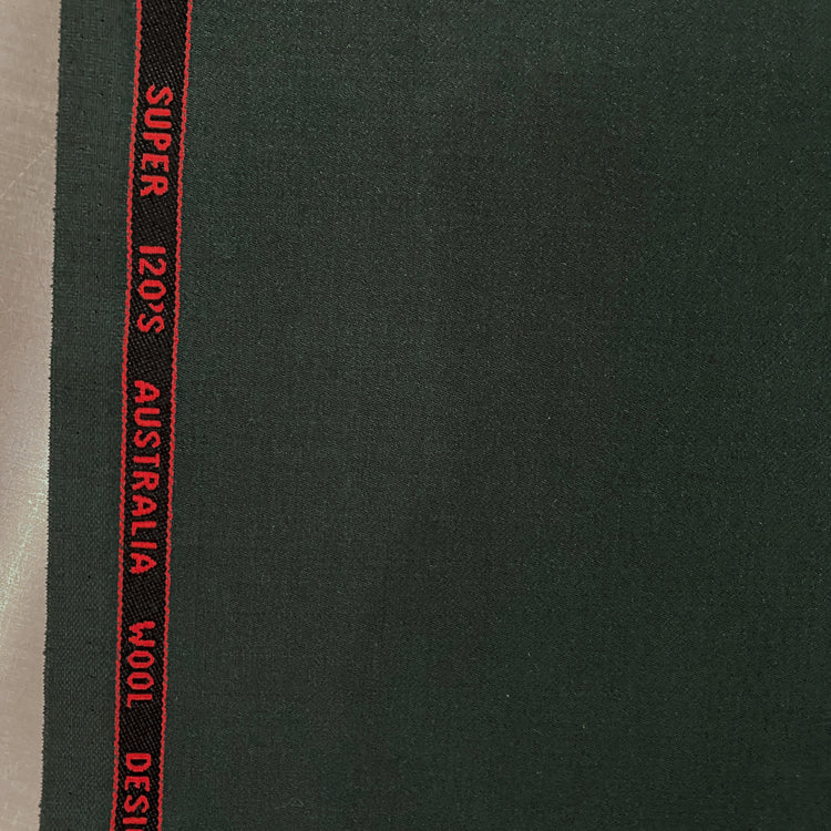 Australian Merino Worsted Wool Gabardine - Forest Green