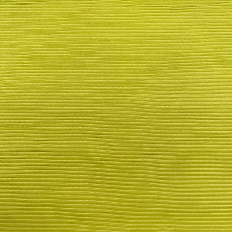 Accordion-Pleated Taffeta - Yellow Green