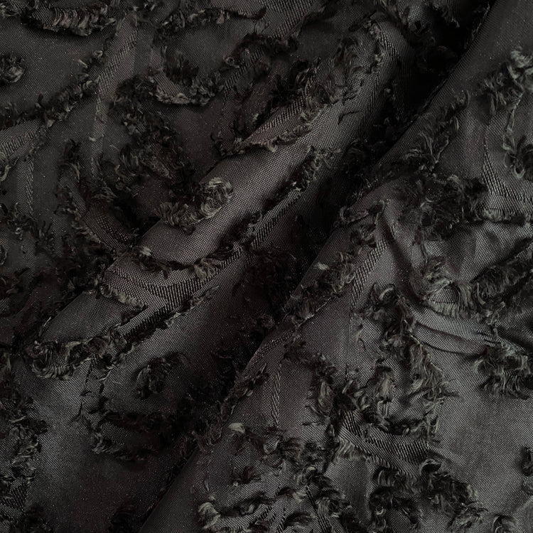 Cut-Pile Damask - Black