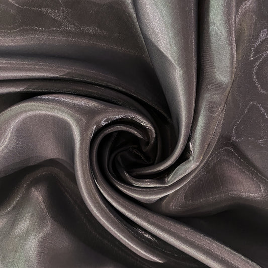 Shimmering Lake Satin - Slate Grey