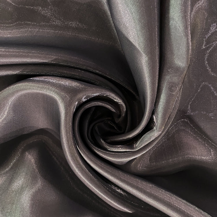 Shimmering Lake Satin - Slate Grey