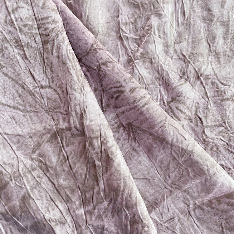 Marble Crushed Satin - Lavender Grey