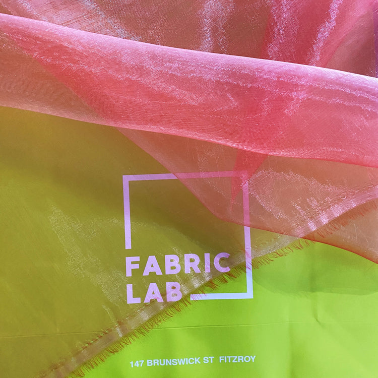 Liquid Steel Organza - Salmon