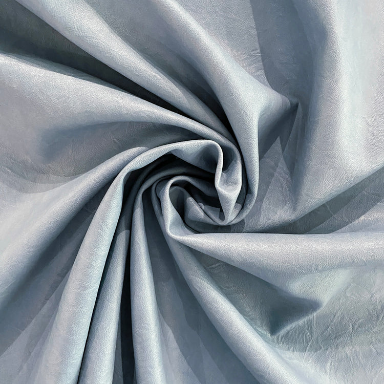 Wrinkle Grain Faux Leather - Sky Blue