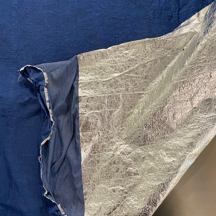 Metal Bonded Chambray- Denim Blue