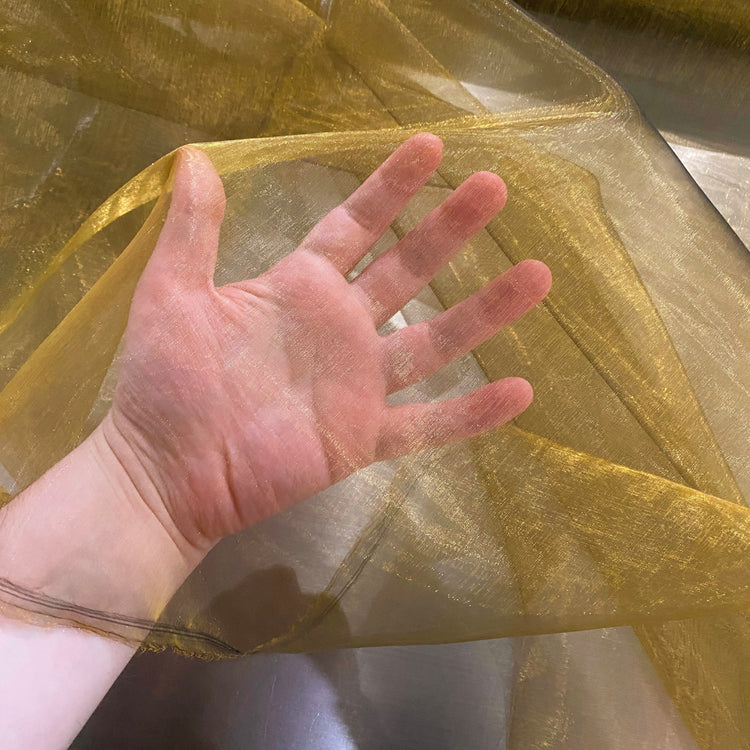 Shot Organza - Goldenrod / Black