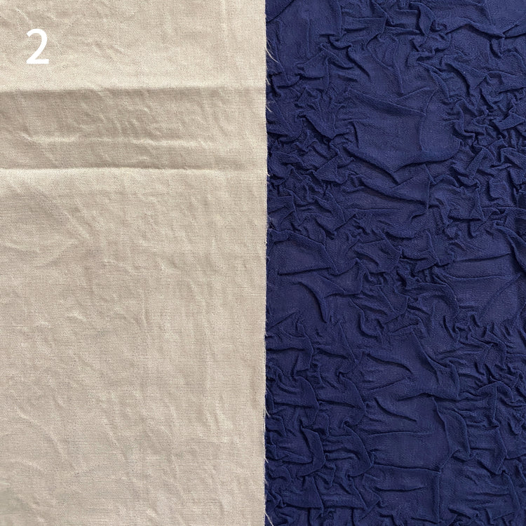 Bonded Crush Creased Chiffon - Royal Blue
