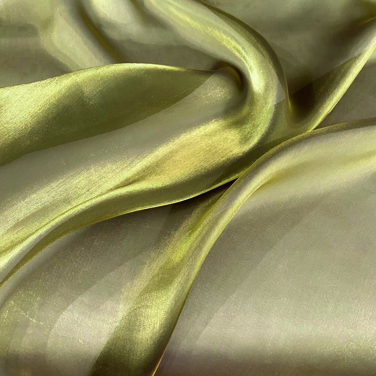 Iridescent Organza - Olive