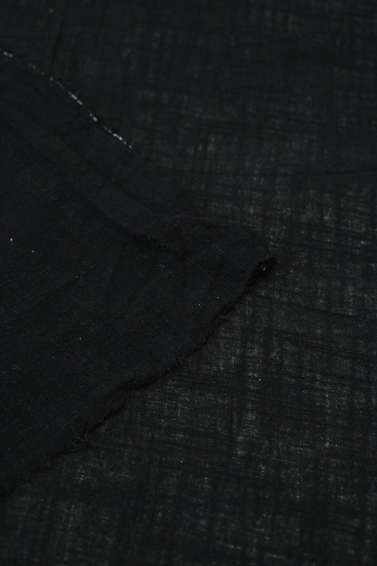 Cheesecloth Cotton Slub - Black