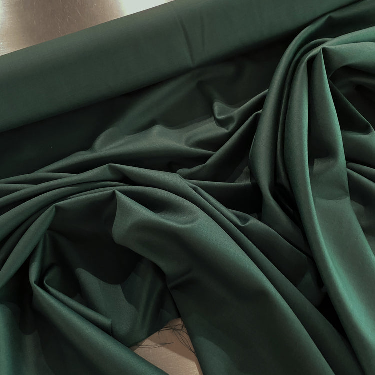 Australian Merino Worsted Wool Gabardine - Forest Green