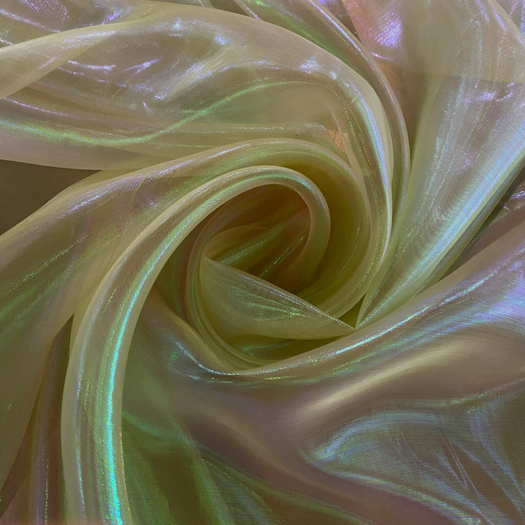 Holographic Organza - Pale Green/Holographic