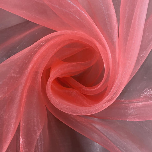 Liquid Steel Organza - Light Pink