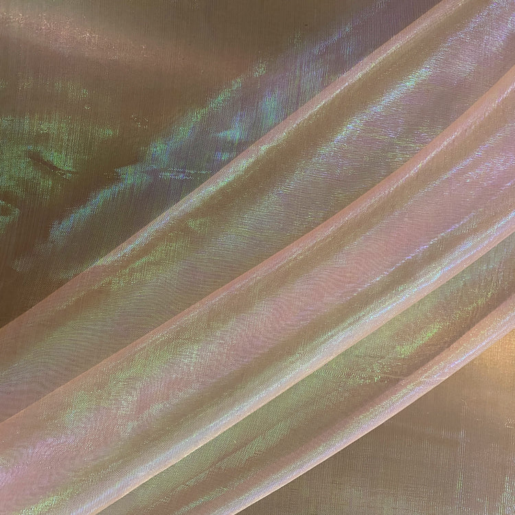 Holographic Organza - Light Salmon