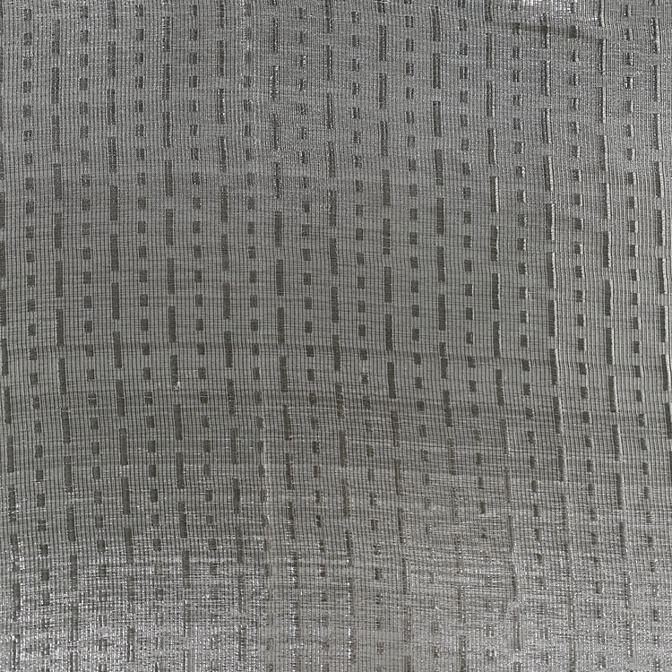 Silk Lurex Dobby- Silver