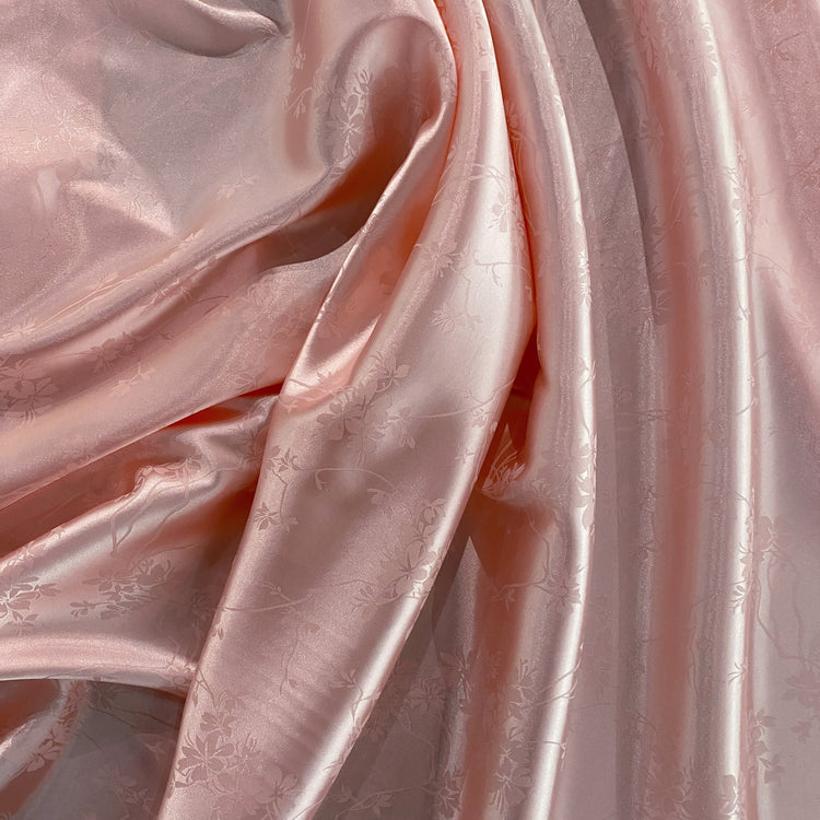 Satin Orchid Damask - Papaya Whip