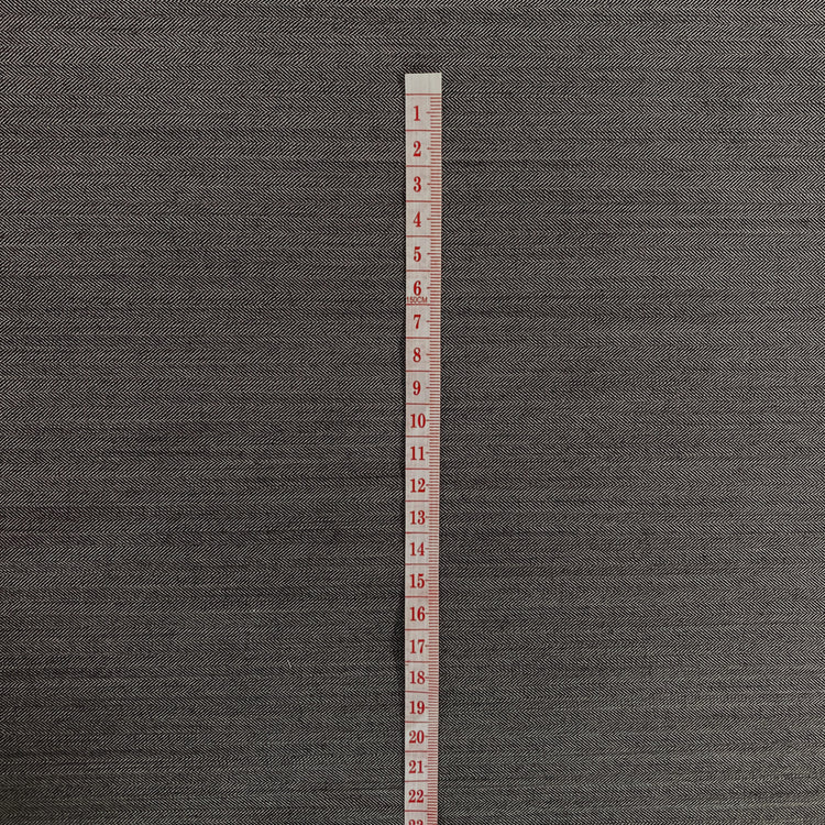 Australian Merino Worsted Wool Gabardine - Herringbone - Dark Grey