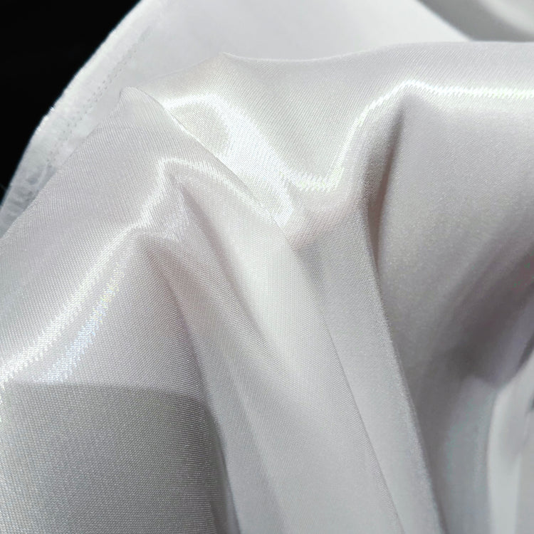 Crystal Nylon Satin - White