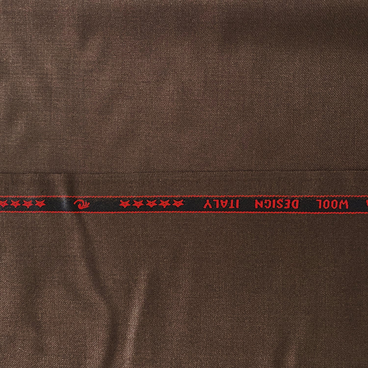 Australian Merino Worsted Wool Gabardine - Chocolate