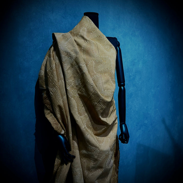 Organic Lines Textured Jacquard - Tan