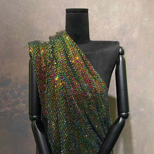 Crystal Glass Mesh - Iridescent / Black