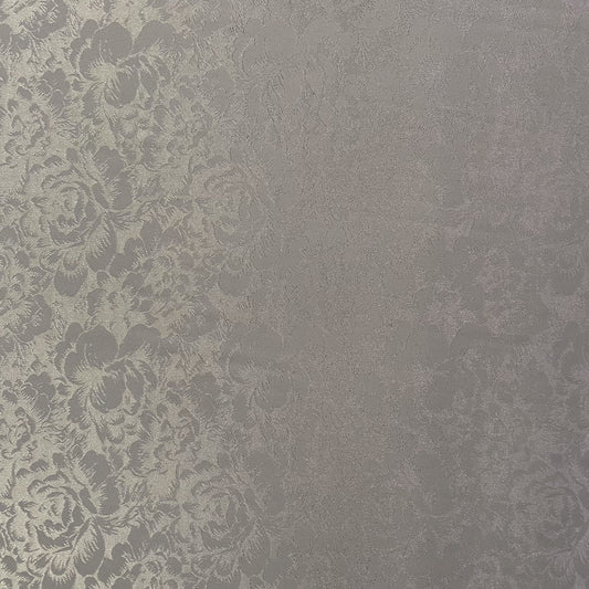 Satin Rose-field Damask - Silver