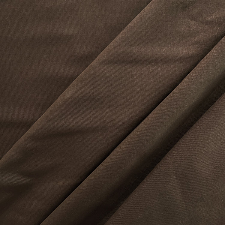 Australian Merino Worsted Wool Gabardine - Chocolate