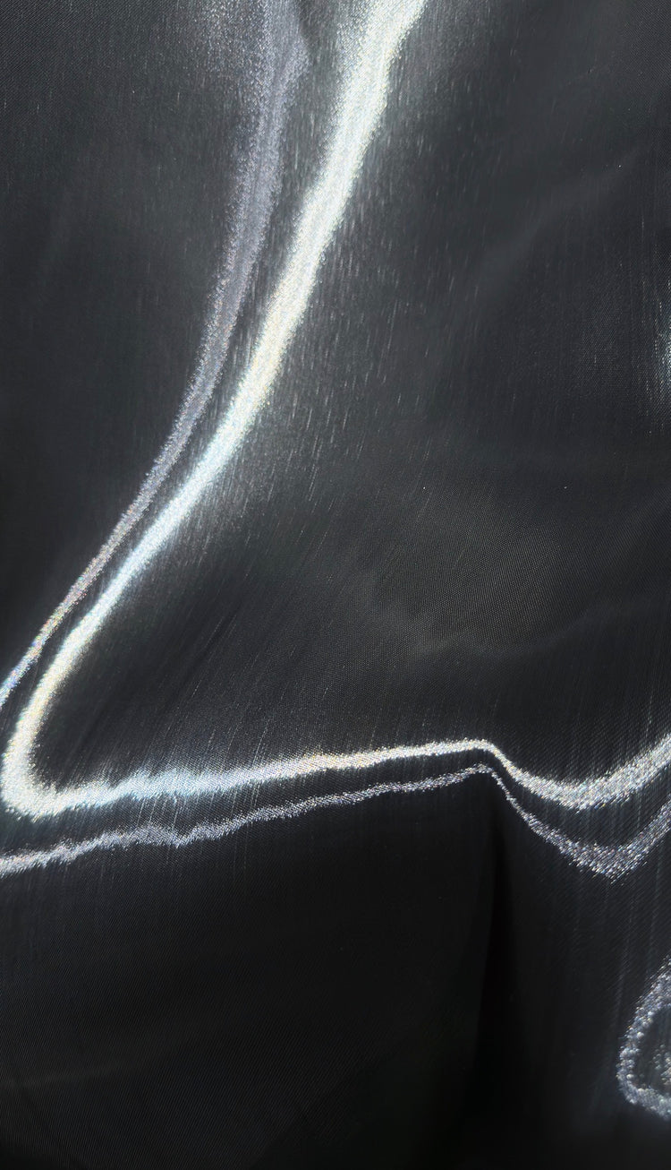 Crystal Nylon Satin - Gunmetal