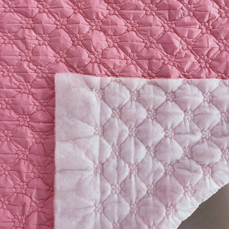 Quilted Polyester Sheeting - Bubblegum Pink