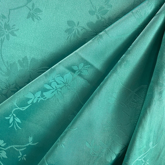 Satin Orchid Damask - Aquamarine